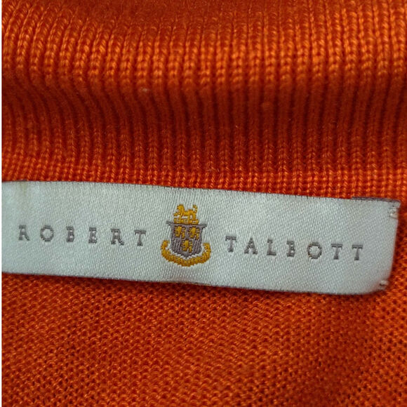 Robert Talbot Silk Sleeveless Sweater Orange Womens Size Large - Picture 4 of 6